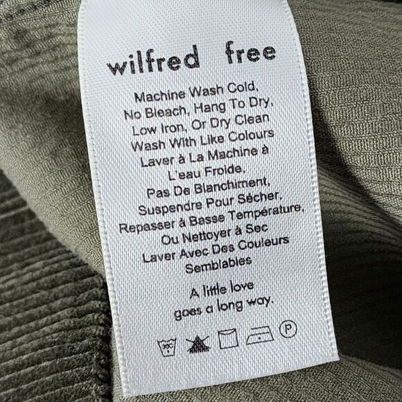 Aritzia Wilfred Free Karmen Button Corduroy Mini Skirt Size 8 - Picture 4 of 10